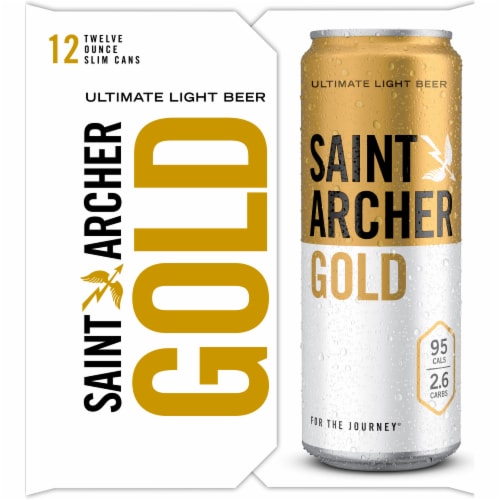 Saint Archer Gold Light Craft Lager Beer Perspective: right