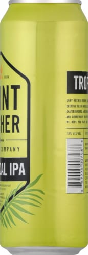 Saint Archer Brewing Company Tropical IPA Beer Perspective: right