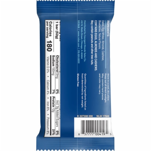 RXBAR Blueberry Protein Bar Perspective: right