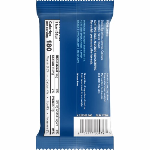 RXBAR® Blueberry Protein Bars Perspective: right