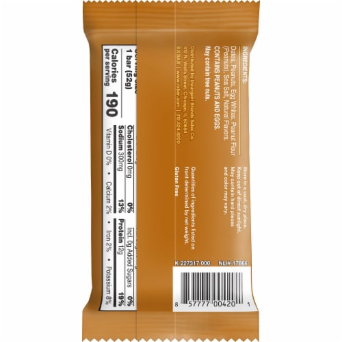 RXBAR Peanut Butter Protein Bars Perspective: right