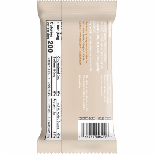 RXBAR Coconut Chocolate Protein Bar Perspective: right