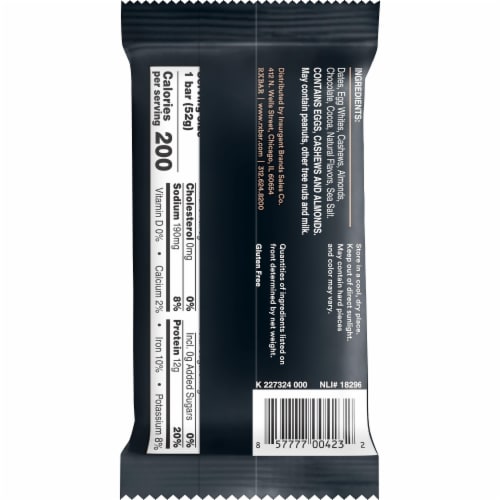 RXBAR Chocolate Sea Salt Protein Bar Perspective: right