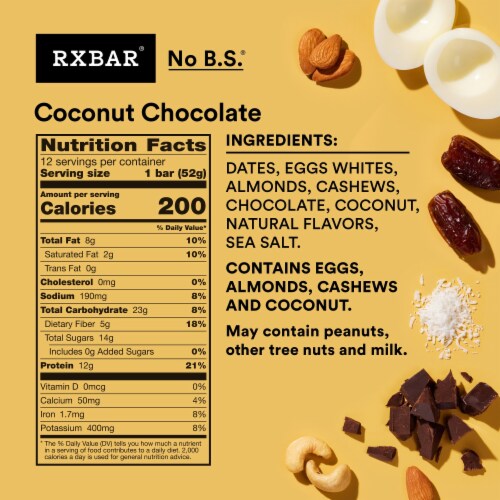 RXBAR® Coconut Chocolate Protein Bars Perspective: right