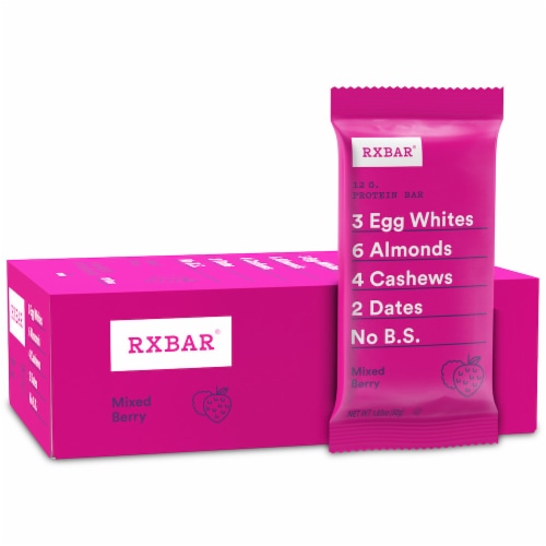 RXBAR Mixed Berry Protein Bars Perspective: right