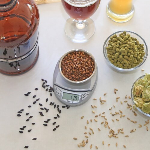 Escali Pico White Pocket- Sized Digital Scale Perspective: right