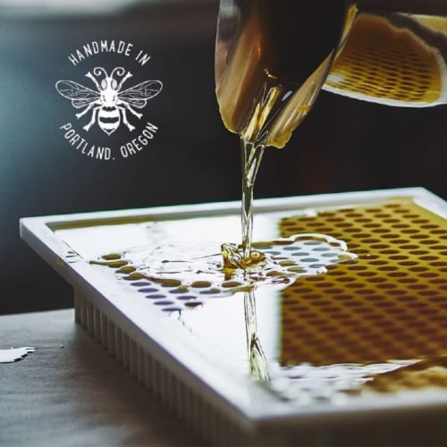 Portland Bee Balm Lavender Beeswax Based Lip Balm Perspective: right