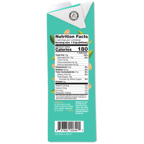 BetterBody Foods Oatsome Organic Barista Oat Drink Perspective: right