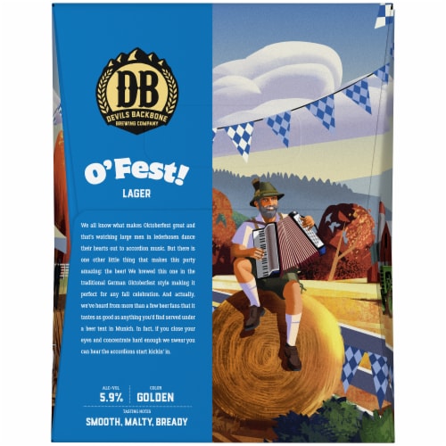 Devils Backbone Brewing Company O'Fest Beer Perspective: right