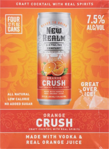 New Realm Orange Crush Ready to Drink Cocktail Perspective: right