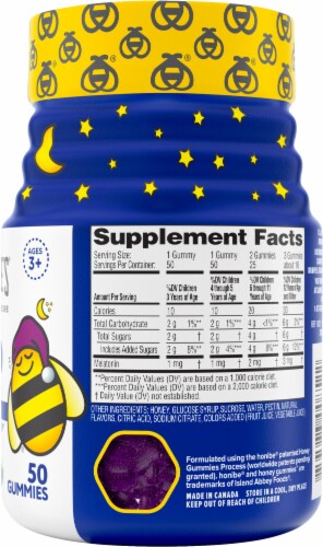 Zarbee's Natural Berry Flavor Children's Sleep with Melatonin Gummies Perspective: right