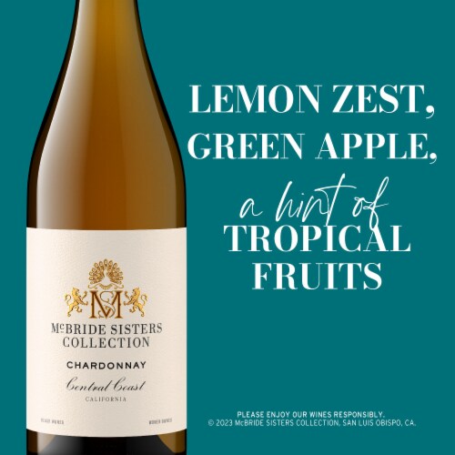 McBride Sisters Collection Chardonnay California White Wine Perspective: right