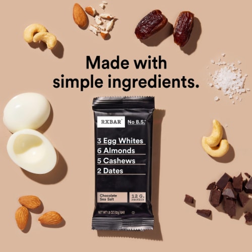 RXBAR Chocolate Sea Salt Protein Bars Perspective: right