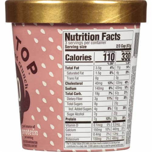 Halo Top® Chocolate Almond Crunch Light Ice Cream Perspective: right