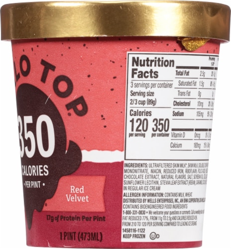 Halo Top Red Velvet Ice Cream Pint