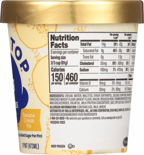 Halo Top® Keto Banana Cream Pie Ice Cream Perspective: right
