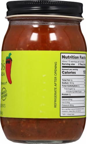 Mateo's Mild Gluten-Free Gourmet Salsa Perspective: right
