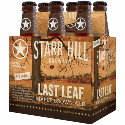 Starr Hill Brewery Last Leaf Maple Brown Ale Perspective: right