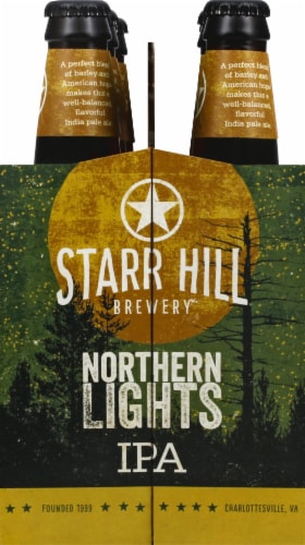 Starr Hill Brewery Northern Lights IPA Beer Perspective: right