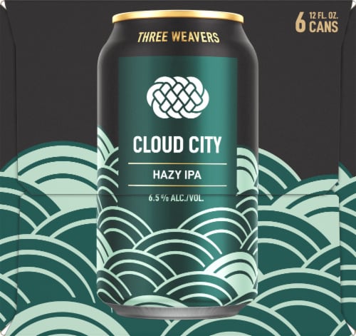 Three Weavers Brewing Cloud City Hazy IPA Perspective: right