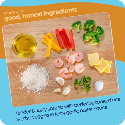 Scott & Jon's Gluten Free Garlic Butter Shrimp Rice Bowl Frozen Meal Perspective: right
