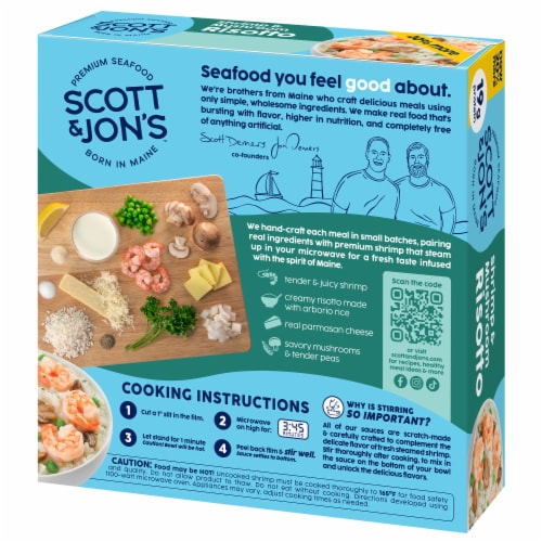 Scott & Jon's Gluten Free Shrimp Risotto Frozen Meal Perspective: right