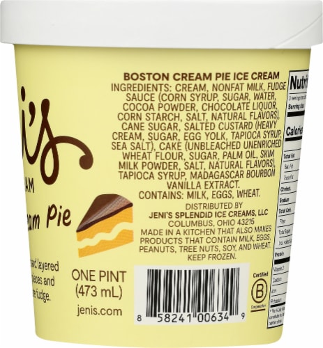 Jeni's Boston Cream Pie Ice Cream Perspective: right