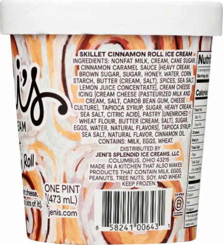 Jeni's Skillet Cinnamon Roll Ice Cream Perspective: right