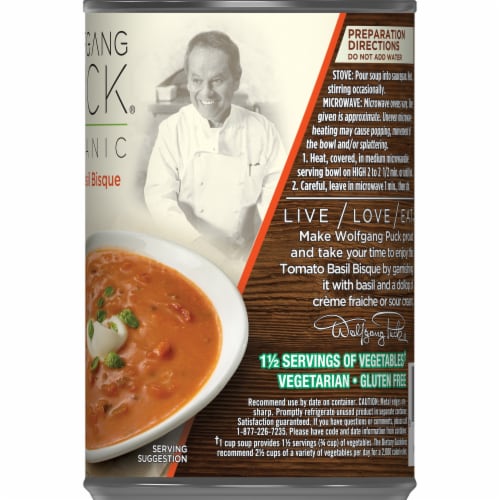 Wolfgang Puck Organic Tomato Basil Bisque Soup Perspective: right