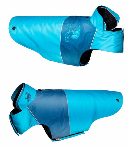 Touchdog Lightening-Shield Waterproof 2-in-1 Convertible Dog Jacket w/ Blackshark technology Perspective: right