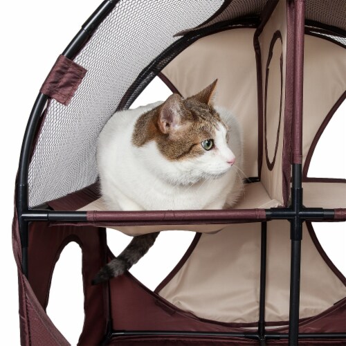 Pet Life Kitty Play Obstacle Travel Collapsible Soft Folding Pet Cat House One Size King Soopers