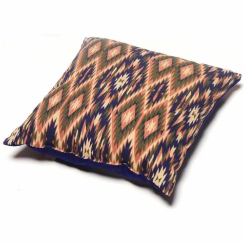Touchdog 70s Vintage-Tribal Throwback Convertible Squared 2-in-1 Collapsible Dog House Bed Perspective: right