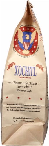 Xochitl® Red White and Blue American Style Corn Tortilla Chips Perspective: right