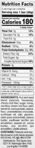 This Saves Lives Dark Chocolate Peanut Butter Bars Perspective: right