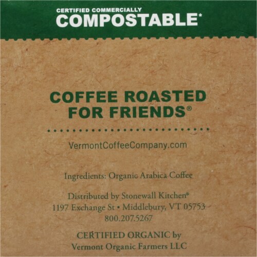 Vermont Coffee Company® Medium Roast Compostable Coffee Pods Perspective: right