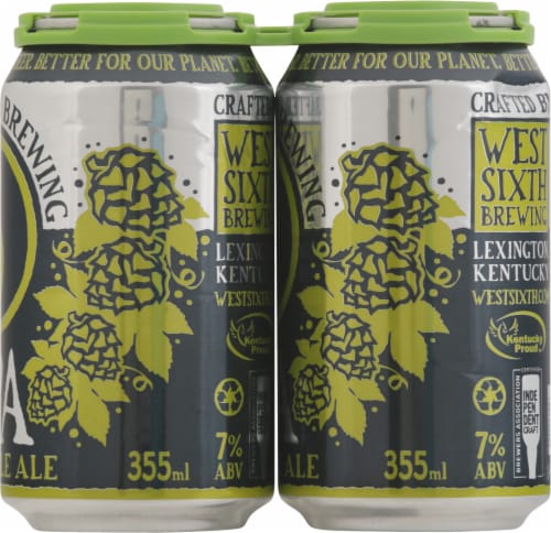West Sixth Brewing India Pale Ale IPA Craft Beer Perspective: right