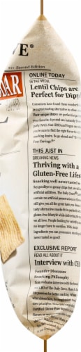 The Daily Crave® Aged White Cheddar Lentil Chips Perspective: right
