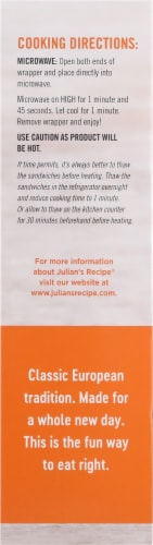 Julian's® Recipe Cauli-Wafels™ Turkey Sausage & Cheddar Breakfast Sandwiches Perspective: right