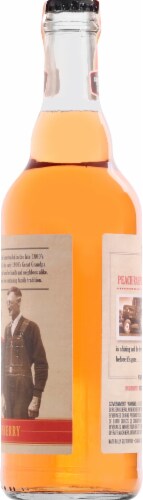 Bauman's Cider Company Peach Raspberry Cider Single Bottle Perspective: right