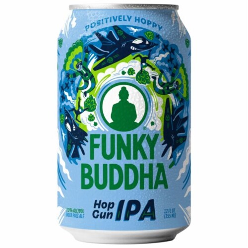 Funky Buddha Hop Gun IPA Craft Beer Perspective: right