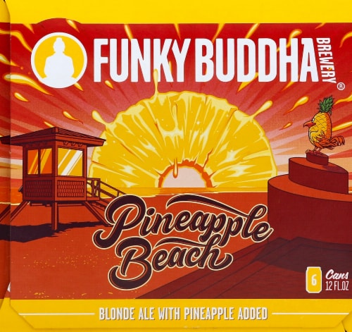 Funky Buddha Brewery® Pineapple Beach Blonde Ale Perspective: right
