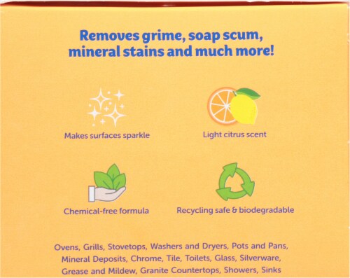 Scrub Daddy Power Paste™ + Scrub Mommy® Powerful Natural Cleaner Perspective: right
