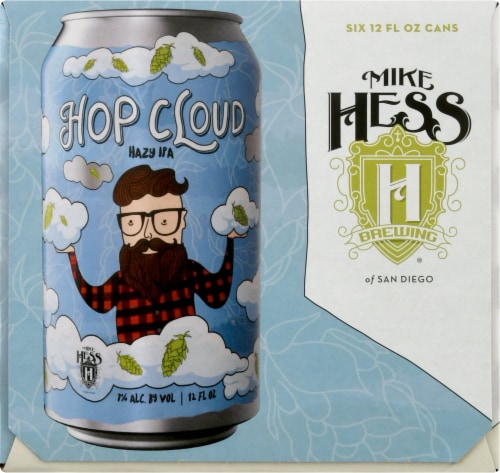 Mike Hess Brewing Hop Cloud Hazy IPA Perspective: right