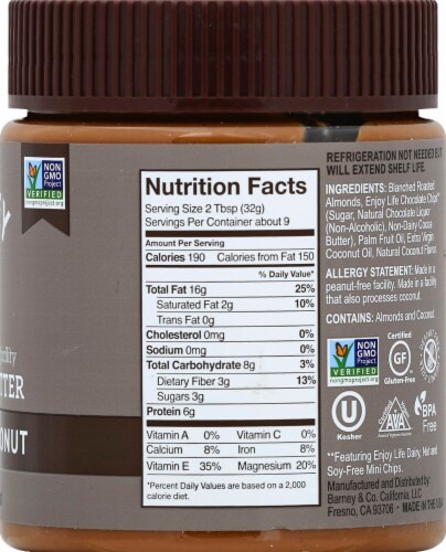 Barney & Co. Cocoa & Coconut Almond Butter Perspective: right