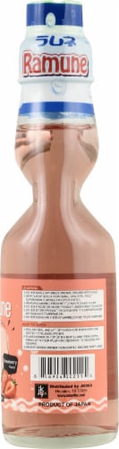 Ramune Strawberry Soda Bottle Perspective: right