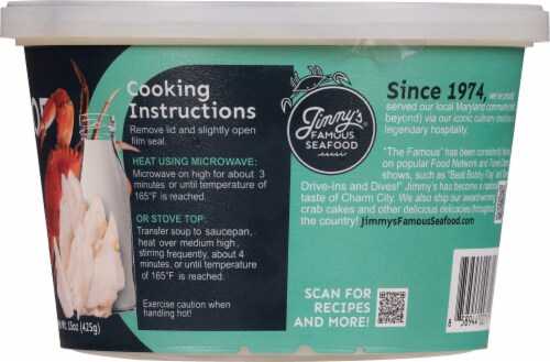 Jimmy's® Famous Seafood Cream of Crab Soup Perspective: right