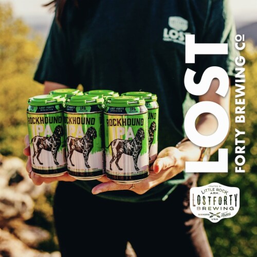 Lost Forty Brewing Rockhound IPA Craft Beer Perspective: right