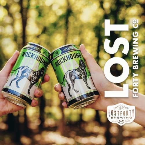 Lost Forty Brewing Rockhound IPA Craft Beer Perspective: right