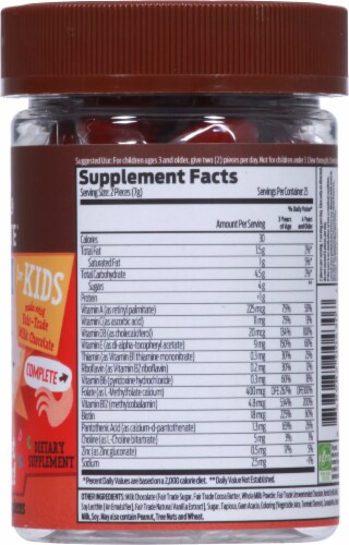 Good Day Chocolate® Kids Multi Vitamin Supplement Perspective: right