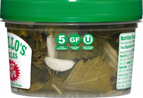 Grillo's® Pickles Hot Classic Dill Chips Perspective: right